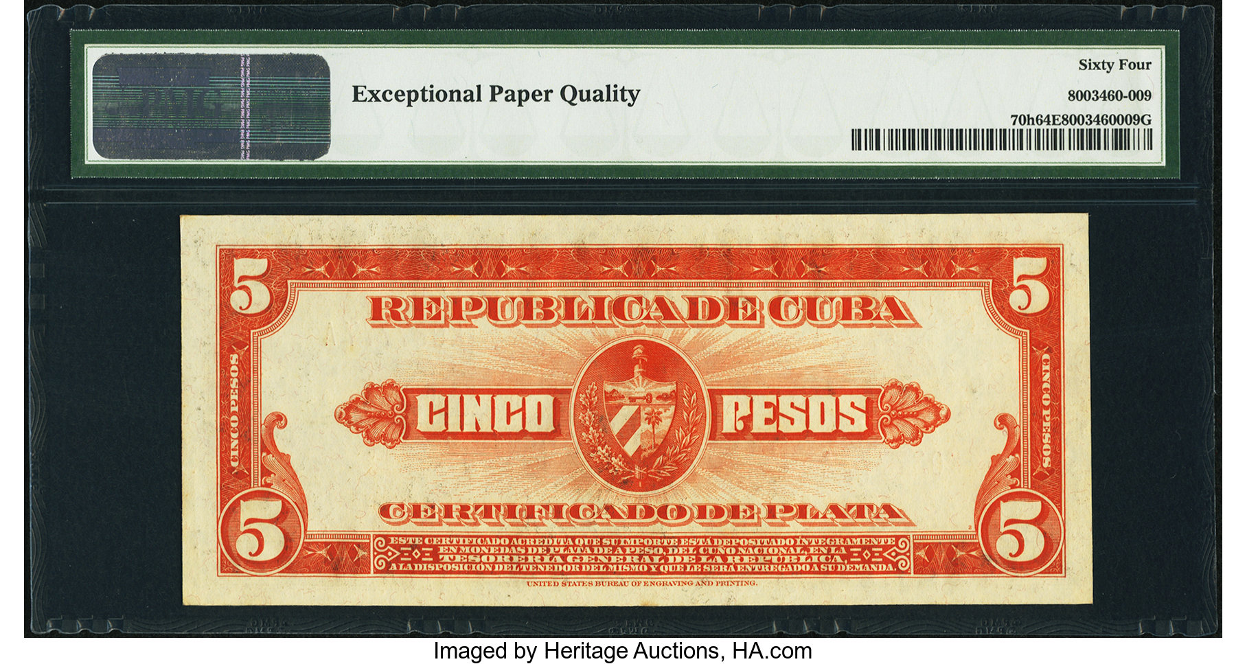 image for: Cuba  5 pesos(B402g)