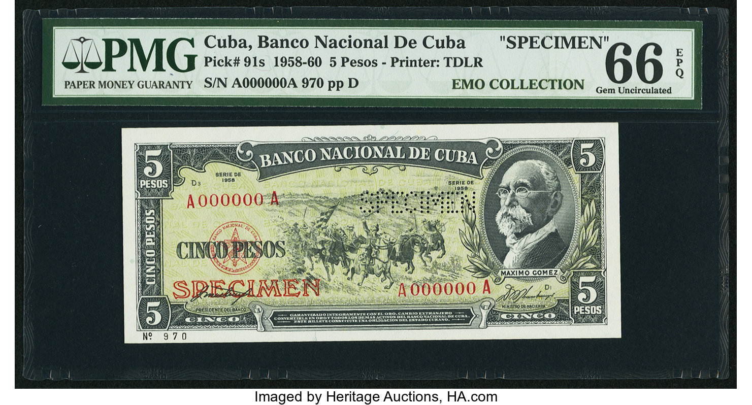 image for: Cuba  5 pesos (B814as3)