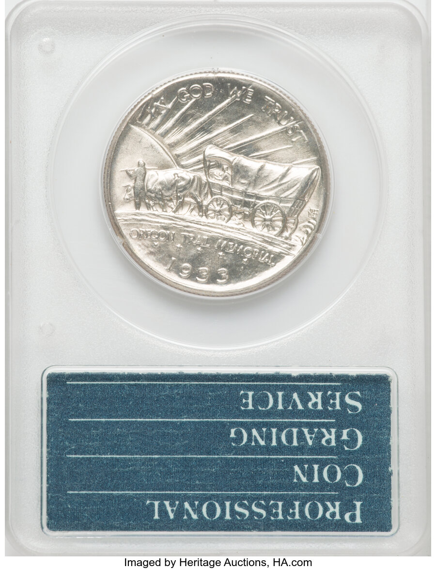 1933-D 50c Oregon Trail AU50 CAC thumbnail 11