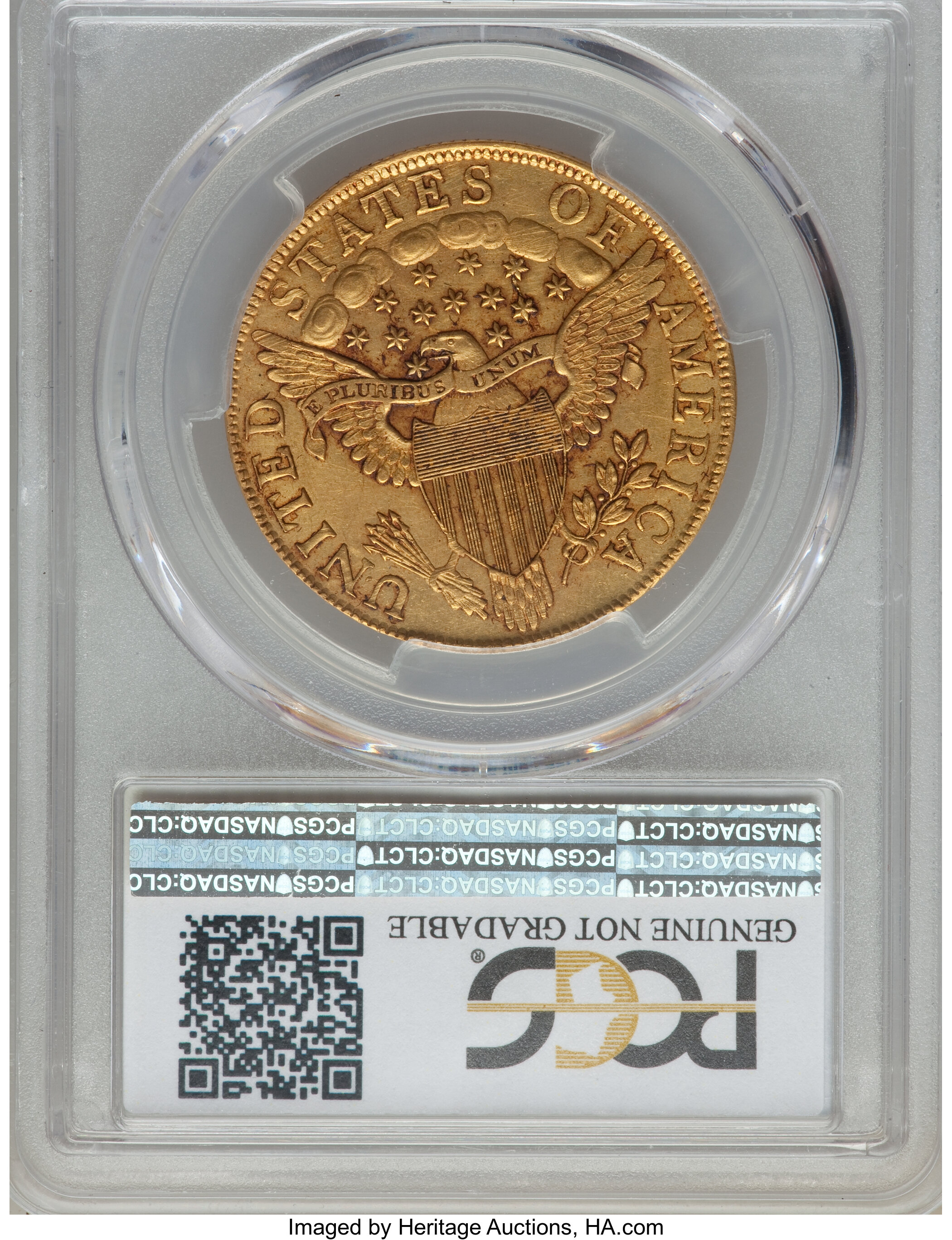 image for: 1799 $10 Small Obverse Stars, BD-2, High R.5 -- Altered Surfaces -- PCGS Genuine. AU Details....