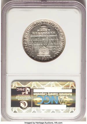 image for: 1948-S 50C Booker T. Washington MS65 Prooflike NGC. NGC Census: (13/6). PCGS Population: (0/0). Mintage 8,005....
