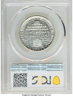 image for: 1948-S 50C Booker T. Washington MS66 Prooflike PCGS. CAC. PCGS Population: (1/0). NGC Census: (3/2). Mintage 8,005. ...