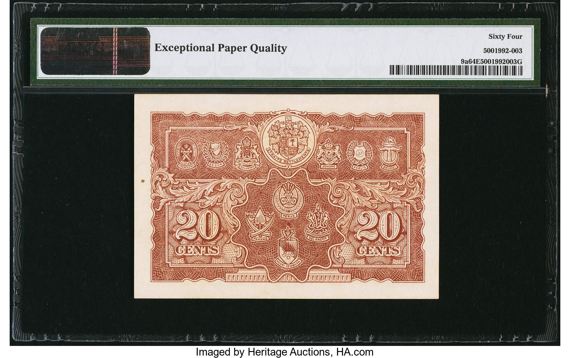 image for: Malaya  20 cents(B110bs2)