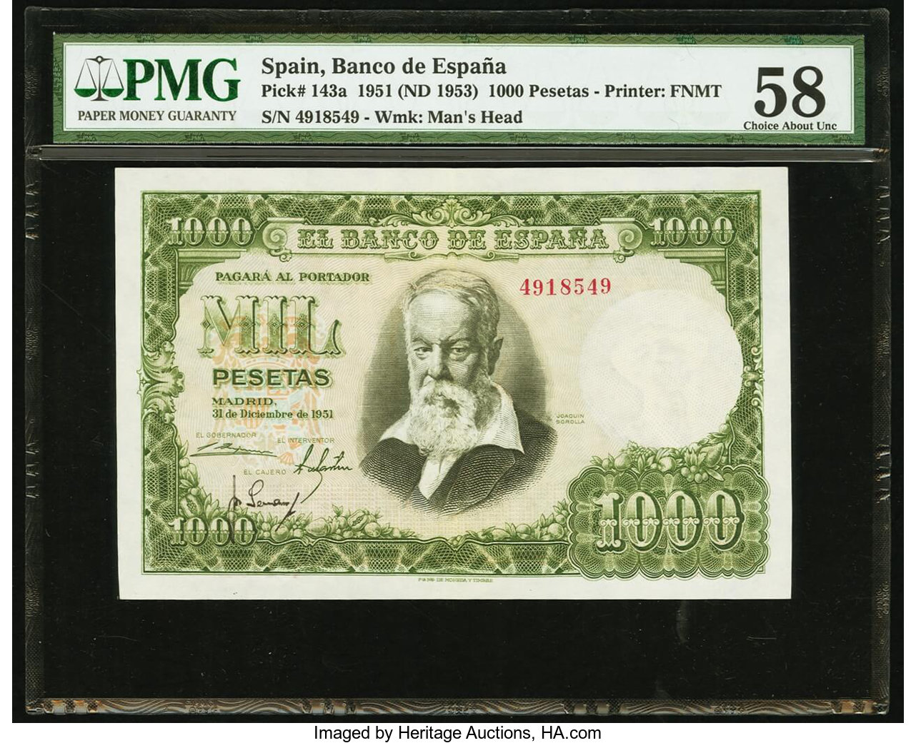 image for: Spain  1,000 pesetas (B609as)