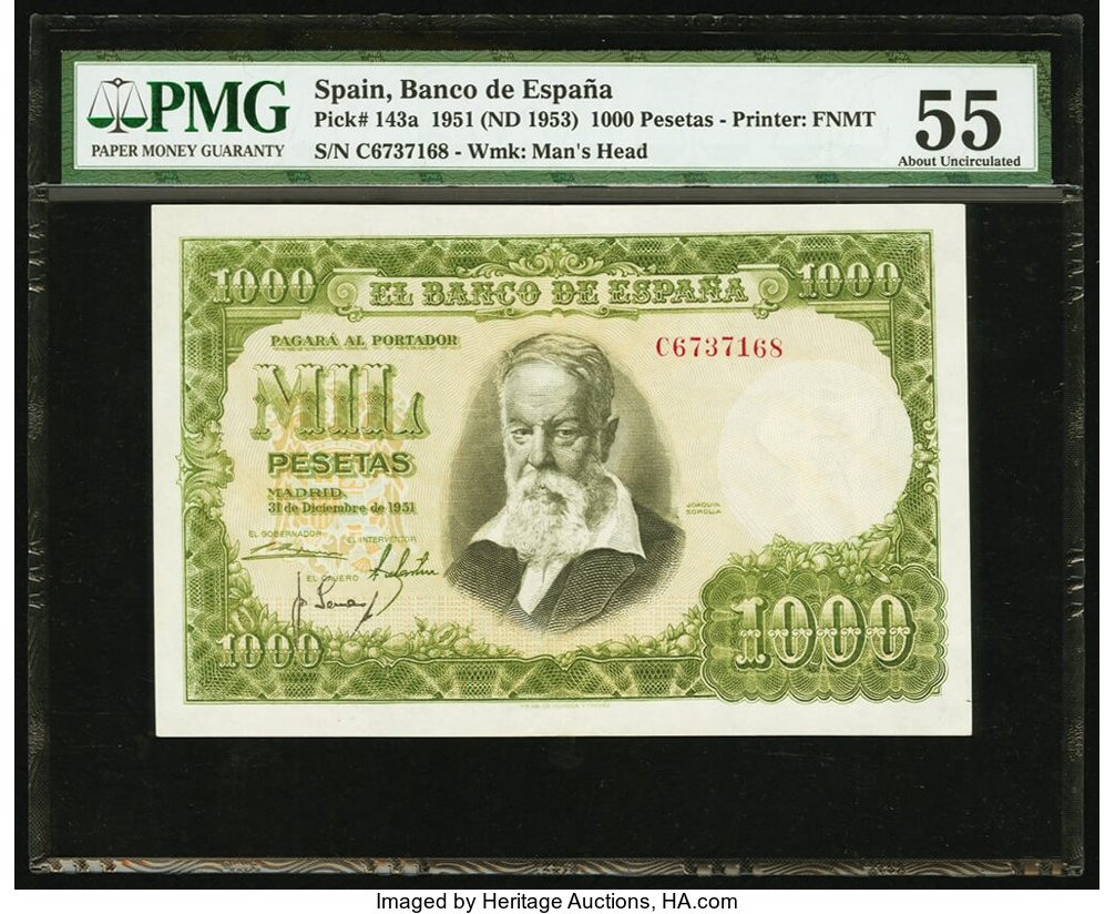 image for: Spain  1,000 pesetas (B609as)