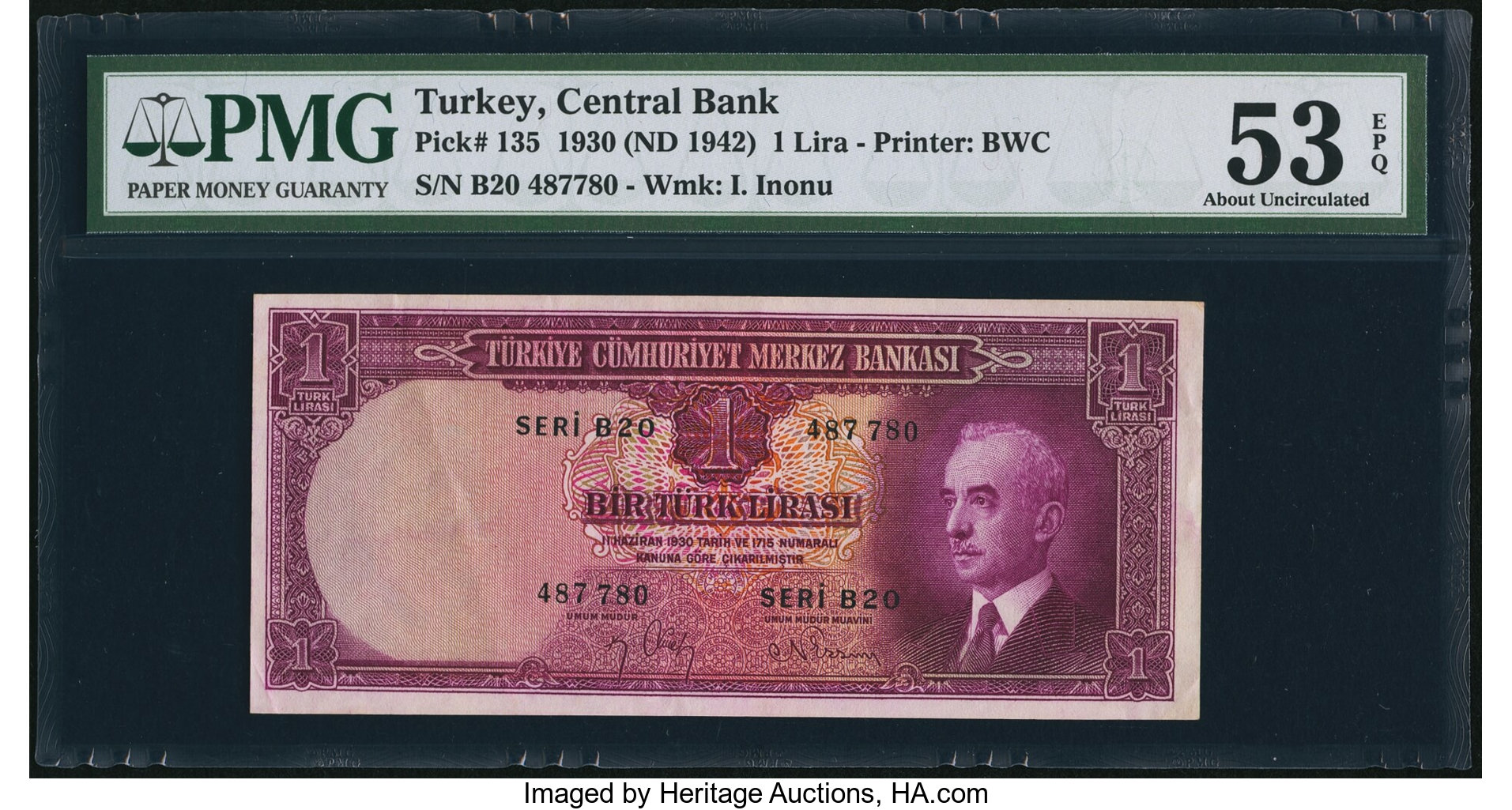 image for: Turkey  1 T?rk liras? (B212at)