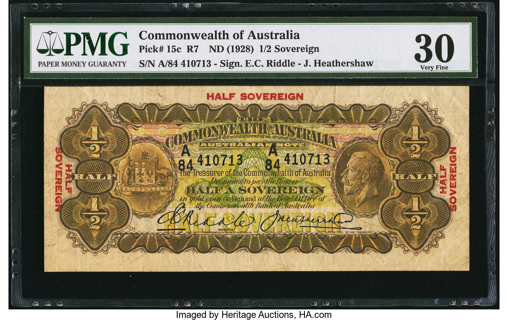 image for: Australia  1/2 sovereign(B120a)