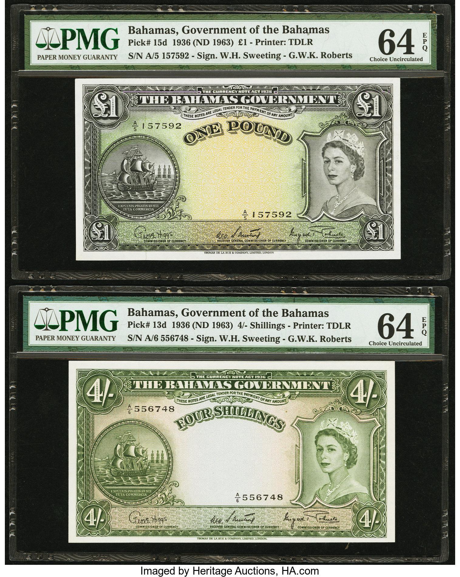 image for: Bahamas  4 shillings(B112a)