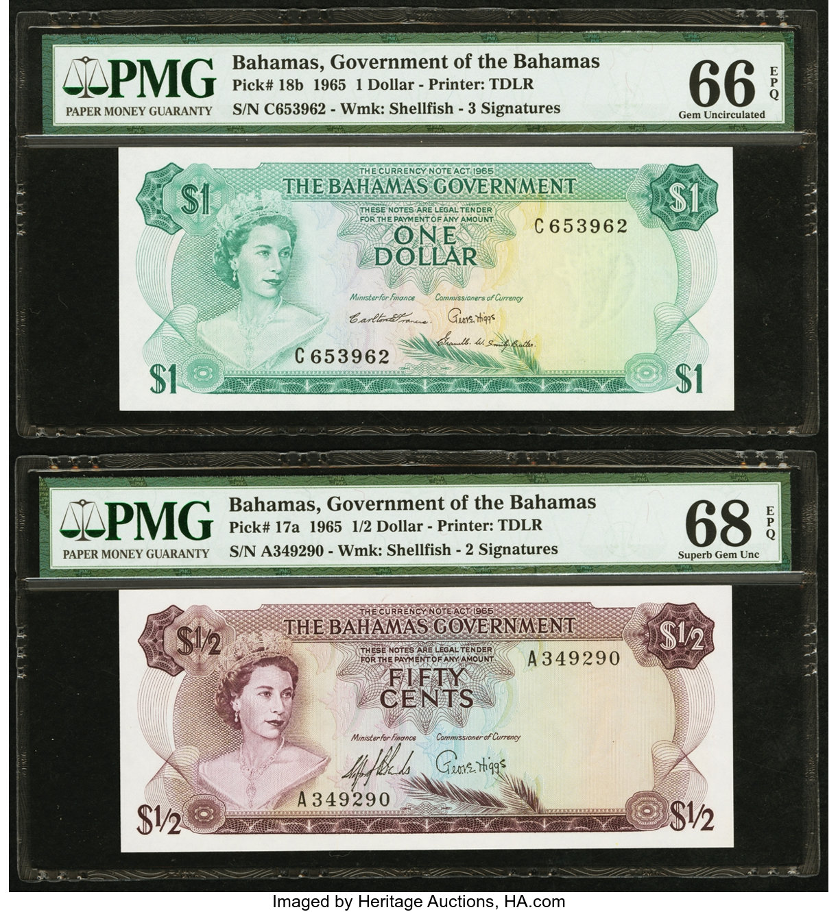 image for: Bahamas  5 dollars (B119as1)