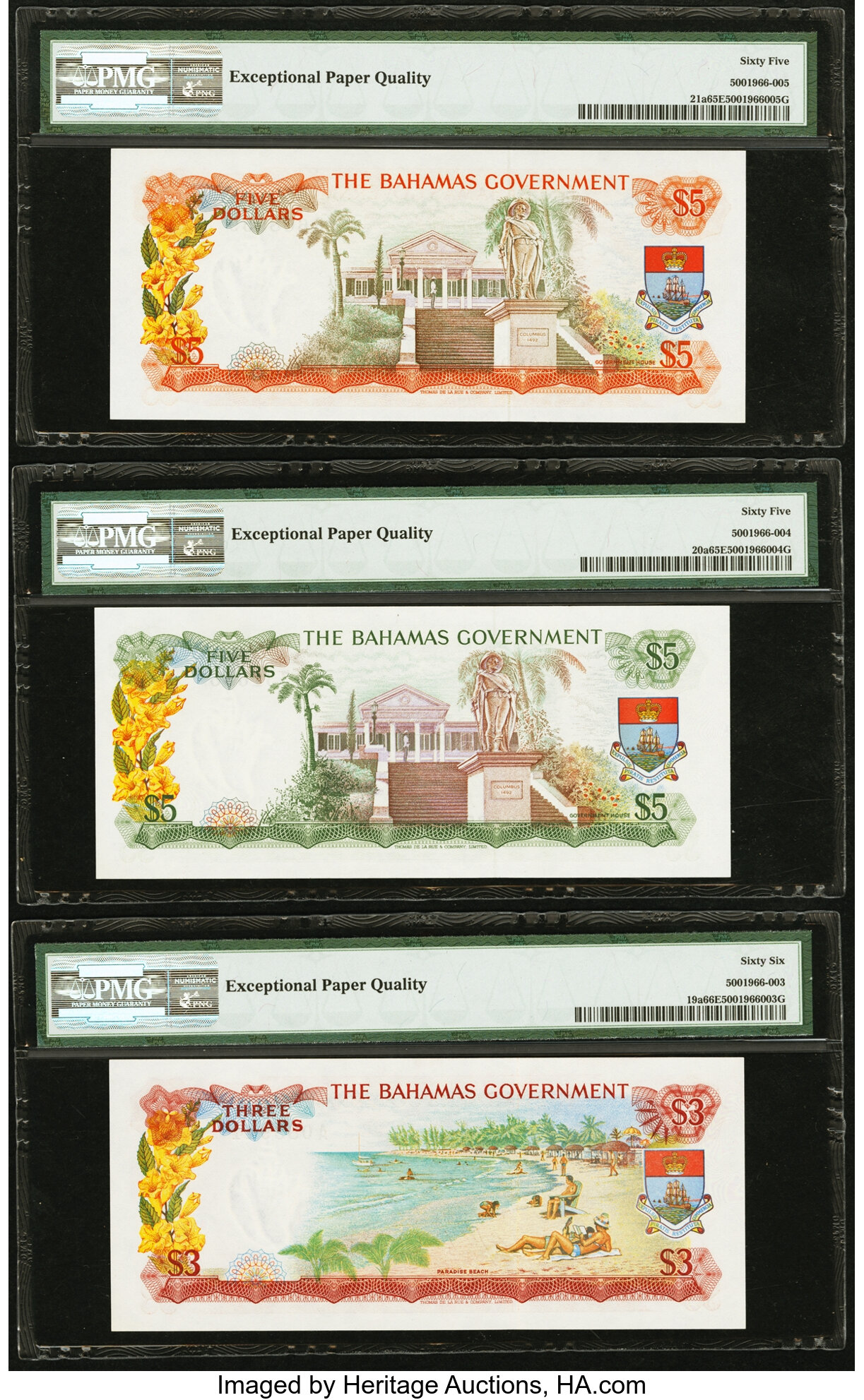 image for: Bahamas  5 dollars (B120as2)