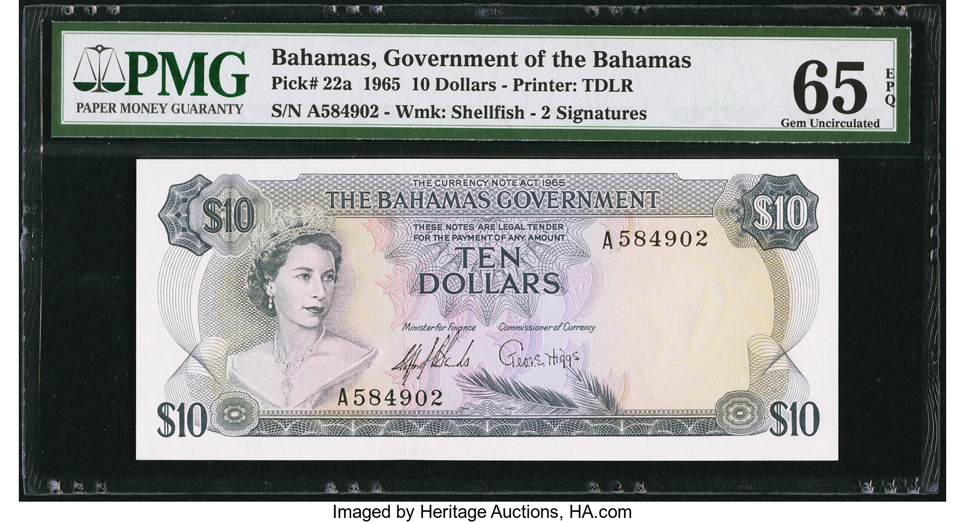 image for: Bahamas  10 dollars (B121bs2)