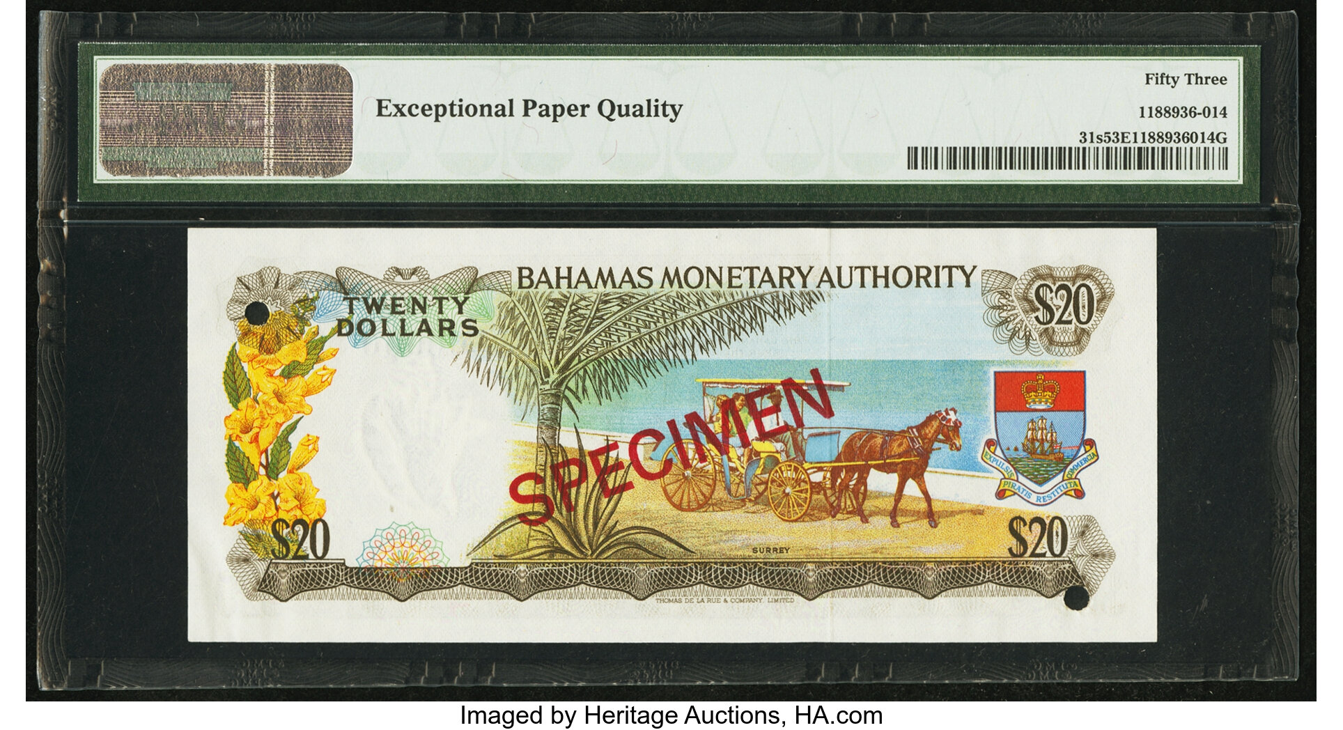 image for: Bahamas  20 dollars (B206az)