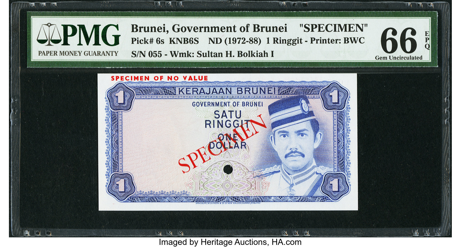 image for: Brunei  1 dollar (B106gs1)