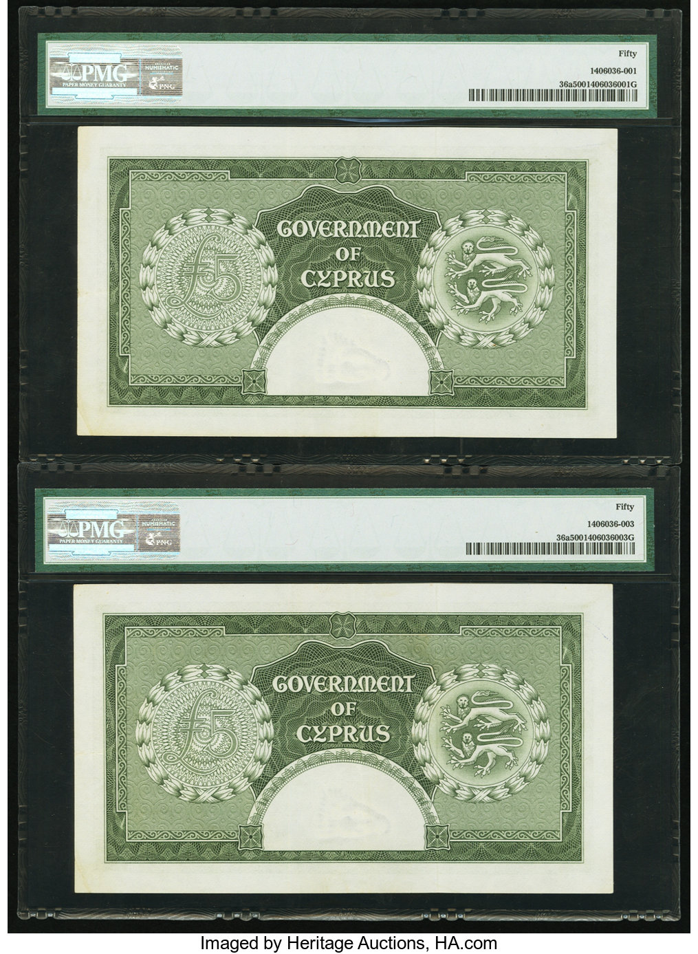 image for: Cyprus  5 pounds (B136bs)