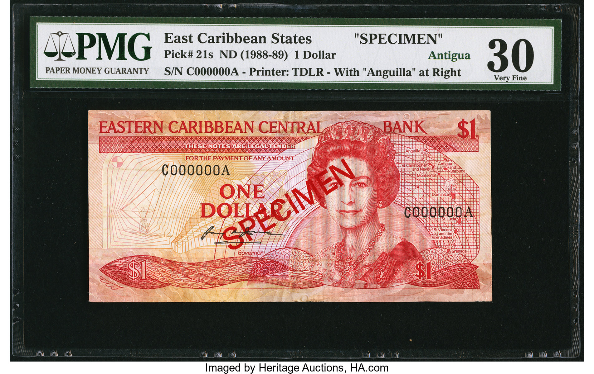 image for: East Caribbean States  1 dollar (B205u1)