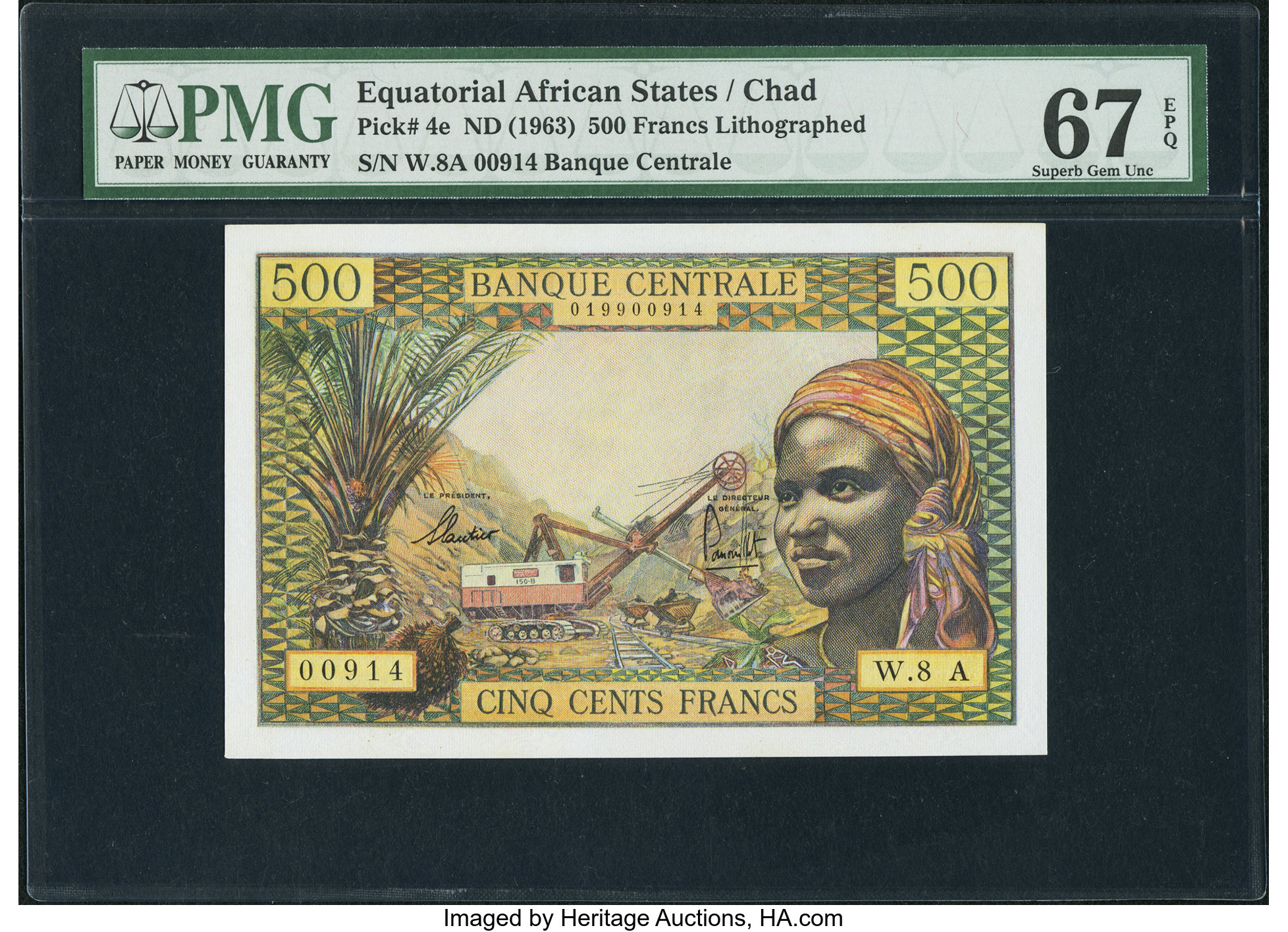 image for: Equatorial African States  500 francs(B202b)