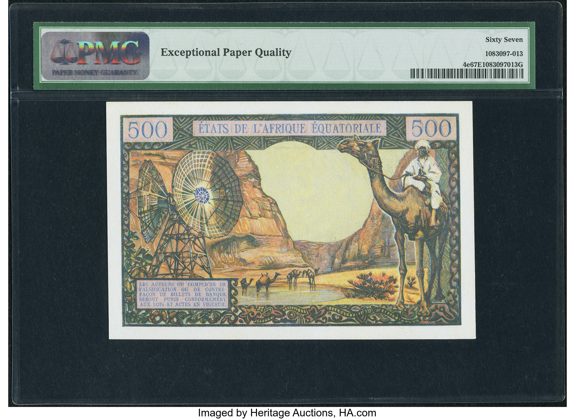 image for: Equatorial African States  500 francs(B202c)