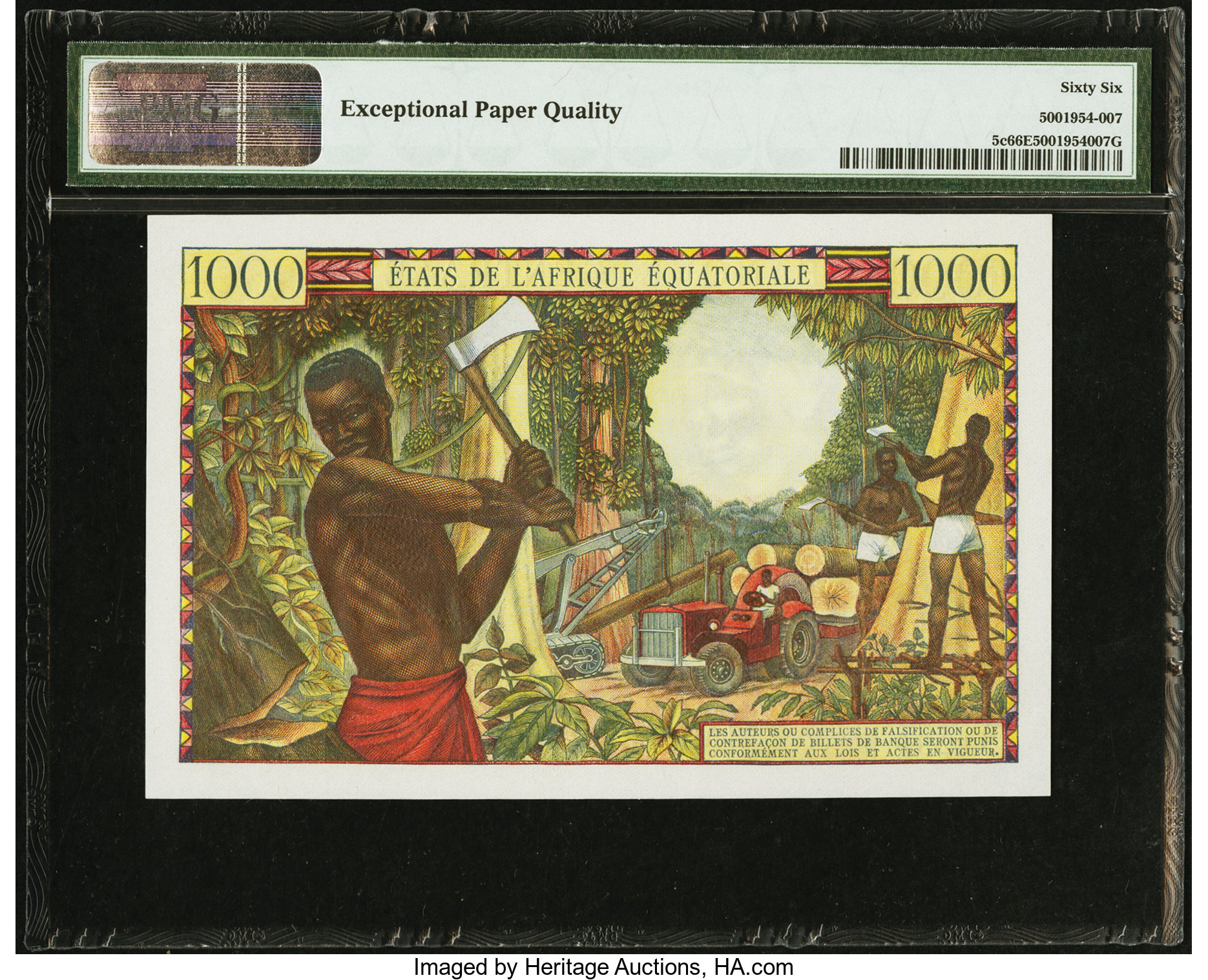 image for: Equatorial African States  1,000 francs(B203h)