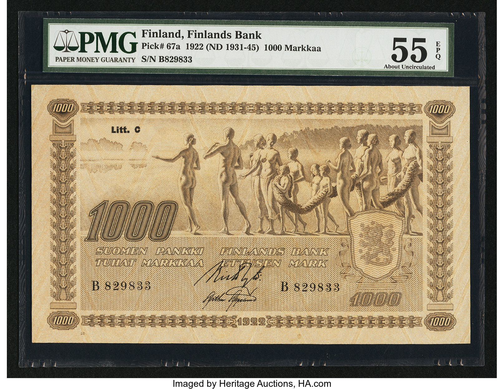 image for: Finland  1,000 markkaa / mark (B368a)