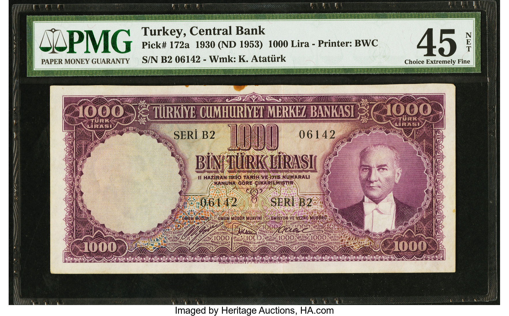 image for: Turkey  1,000 T?rk liras? (B256as)