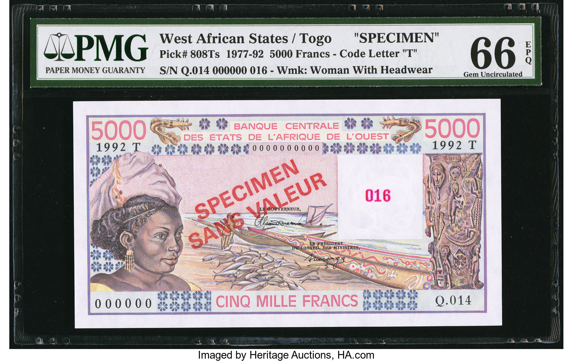 image for: West African States  5,000 francs (B113Tn)