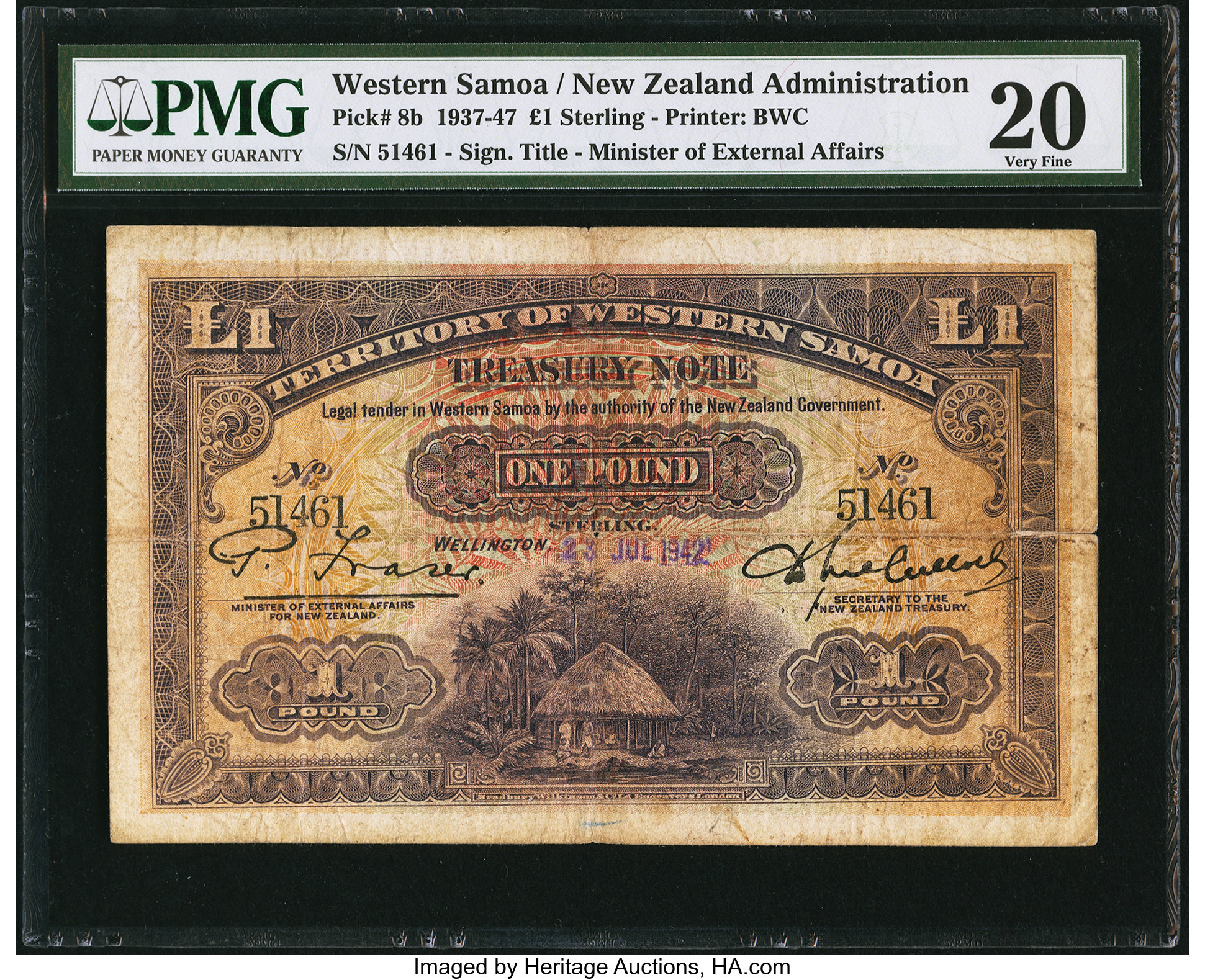 image for: Western Samoa  1 pound(B202f)