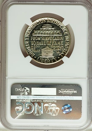 image for: 1950-S 50C Booker T. Washington MS65 Prooflike NGC. CAC. NGC Census: (25/17). PCGS Population: (0/0). CDN: $35 Whsle. Bid f...