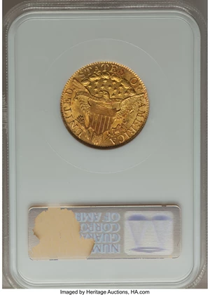 image for: 1804 $5 Small Over Large 8, BD-7, R.4, MS61 NGC. CAC....