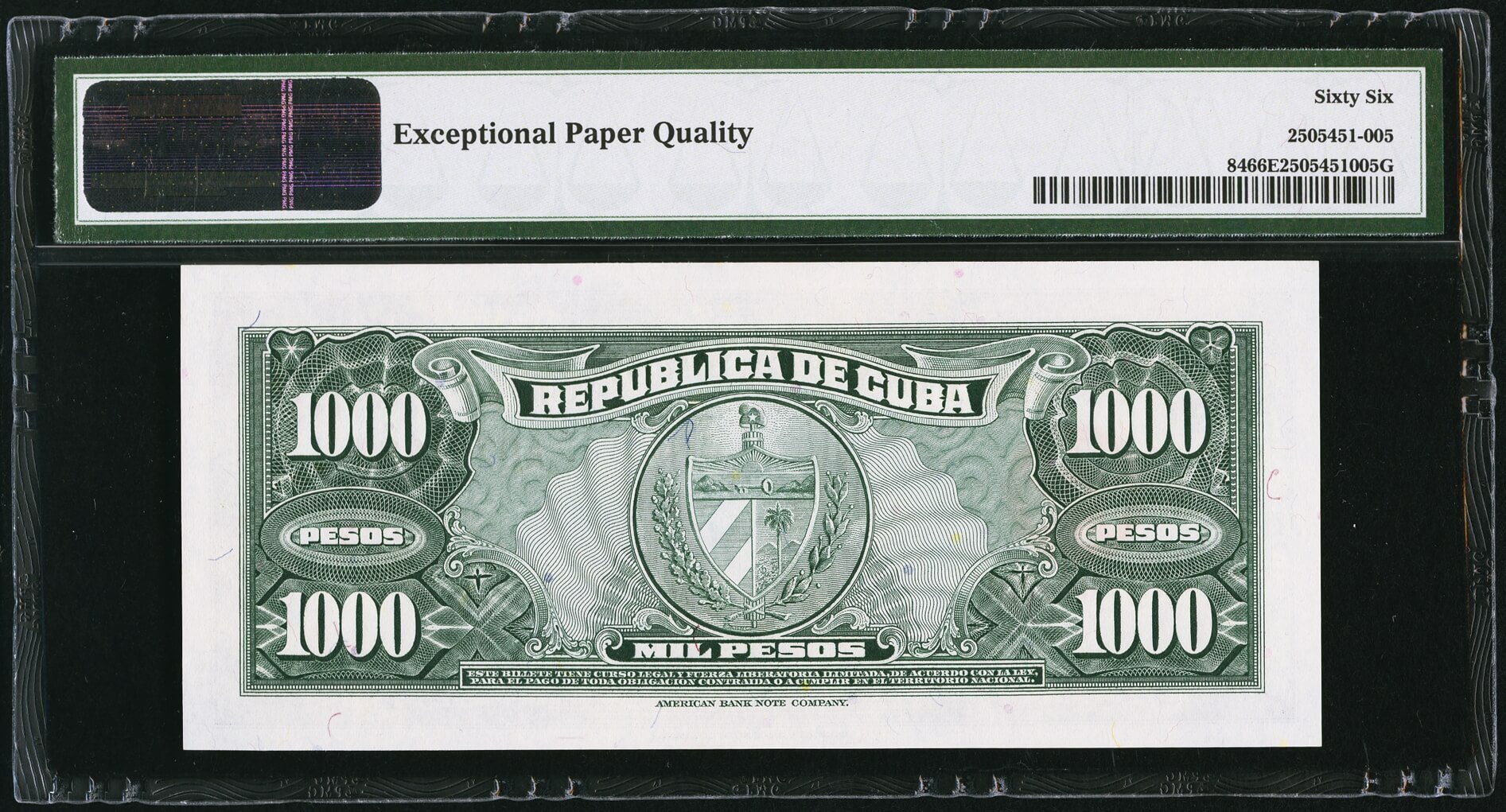 image for: Cuba  1,000 pesos (B808a)