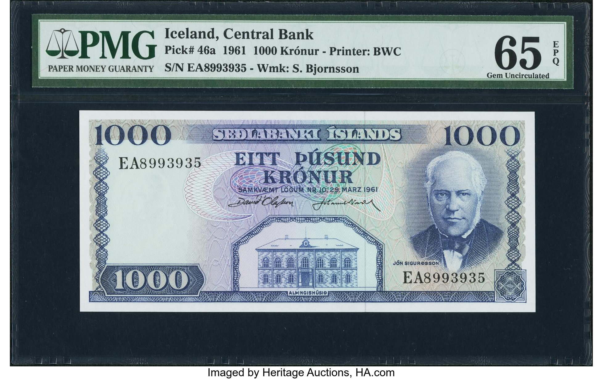 image for: Iceland  1,000 kr?nur (B805cs2)