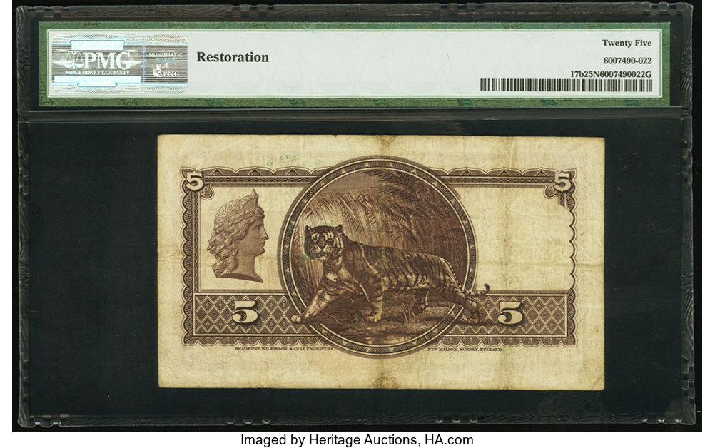 image for: Straits Settlements  5 dollars(B122as)