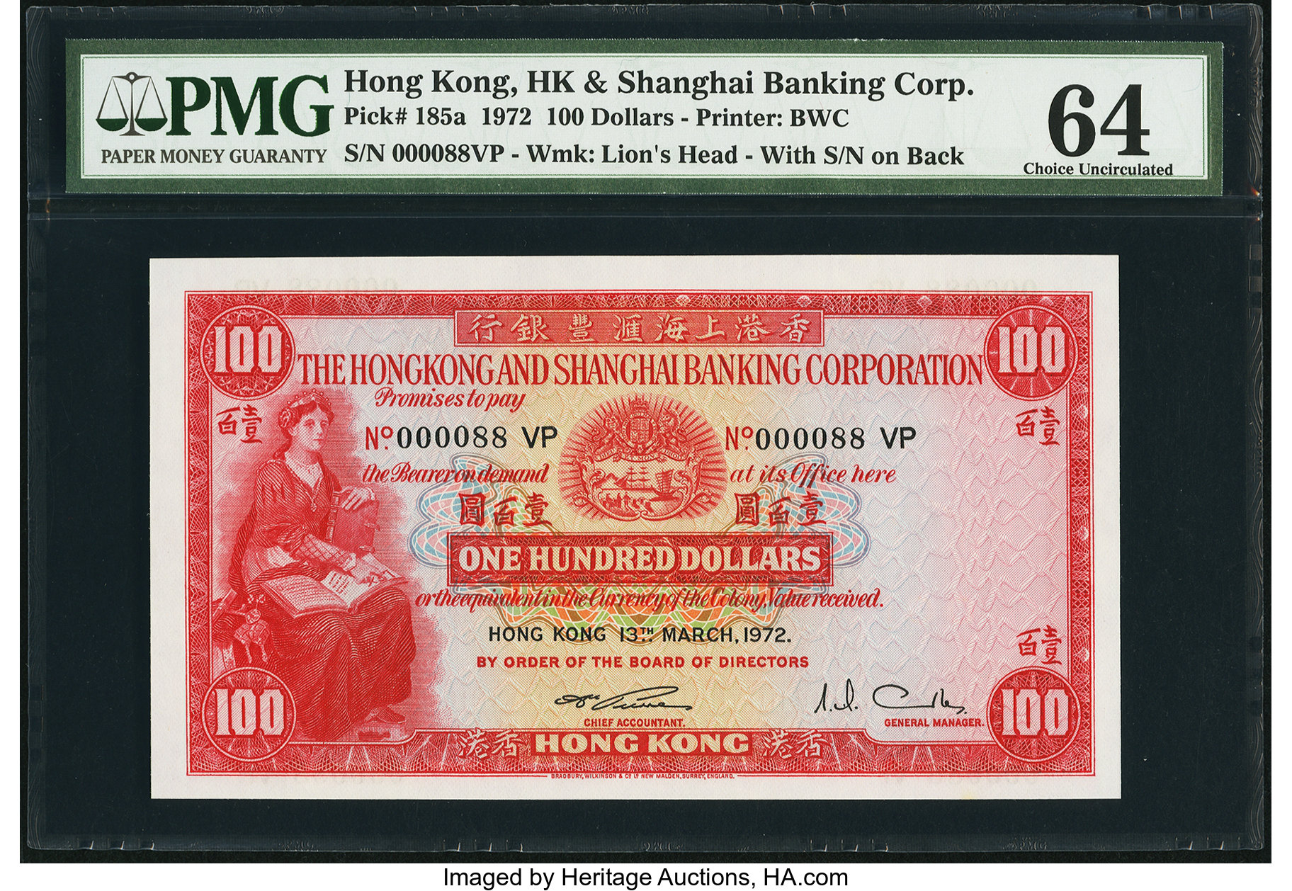 image for: Hong Kong  100 dollars (B667s)