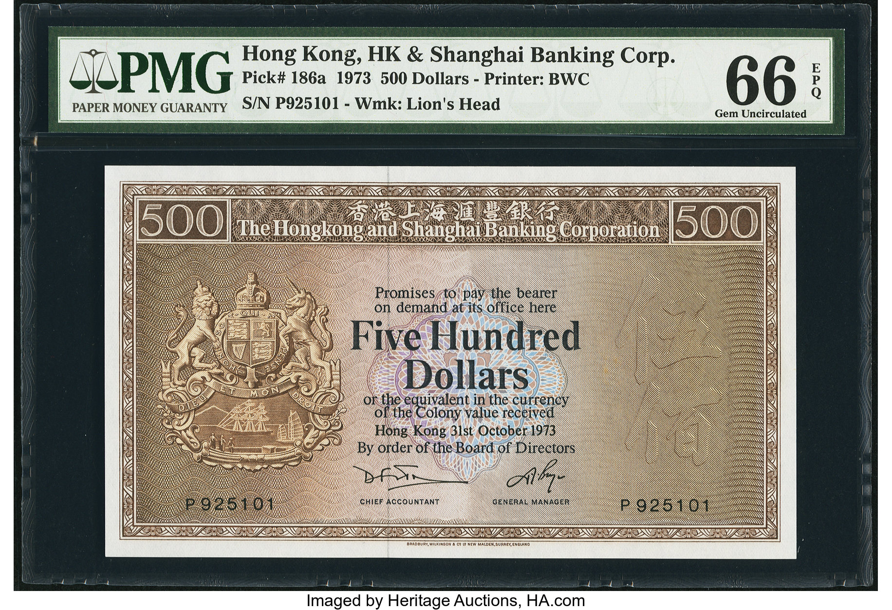 image for: Hong Kong  500 dollars (B669at)