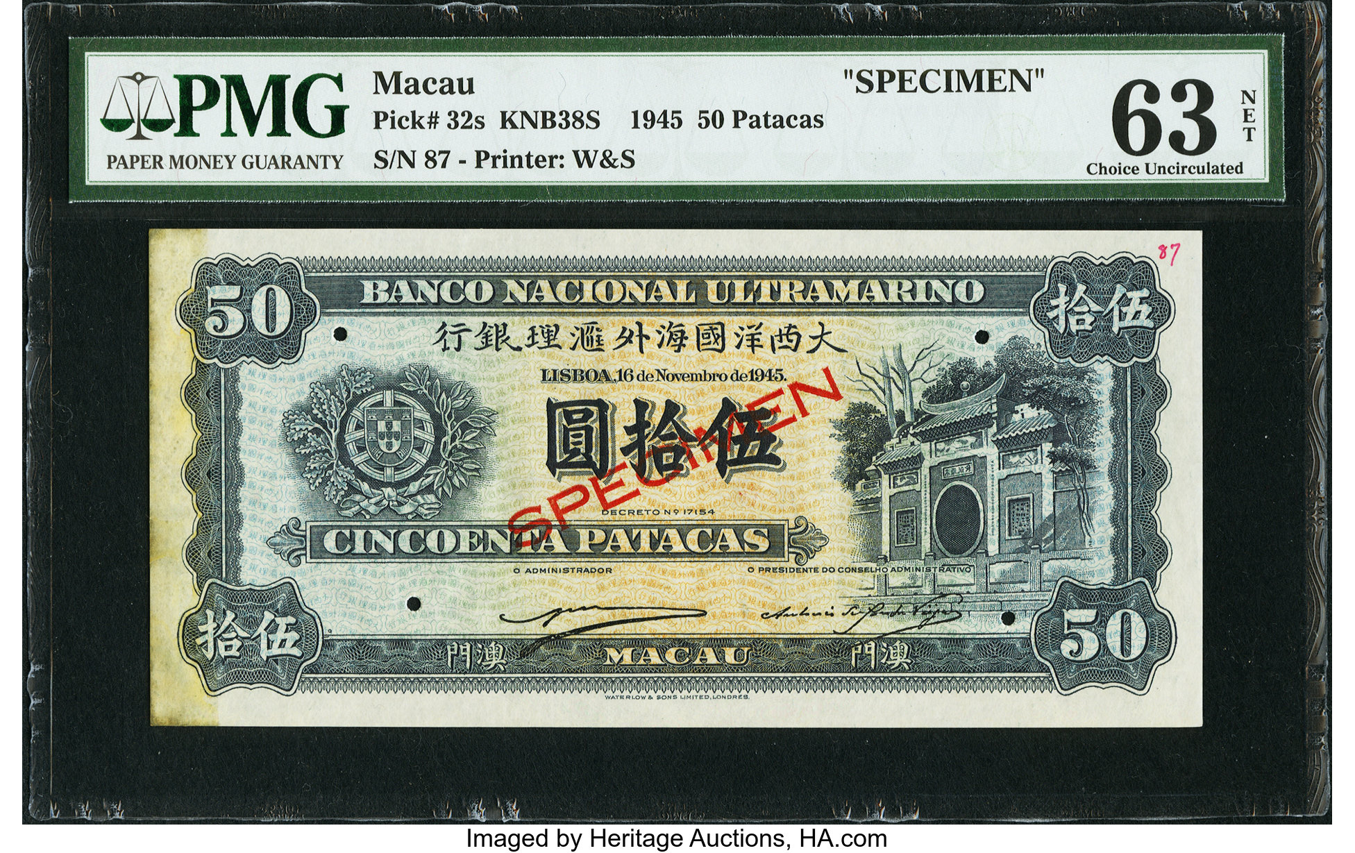 image for: Macau  50 patacas (B032ds)