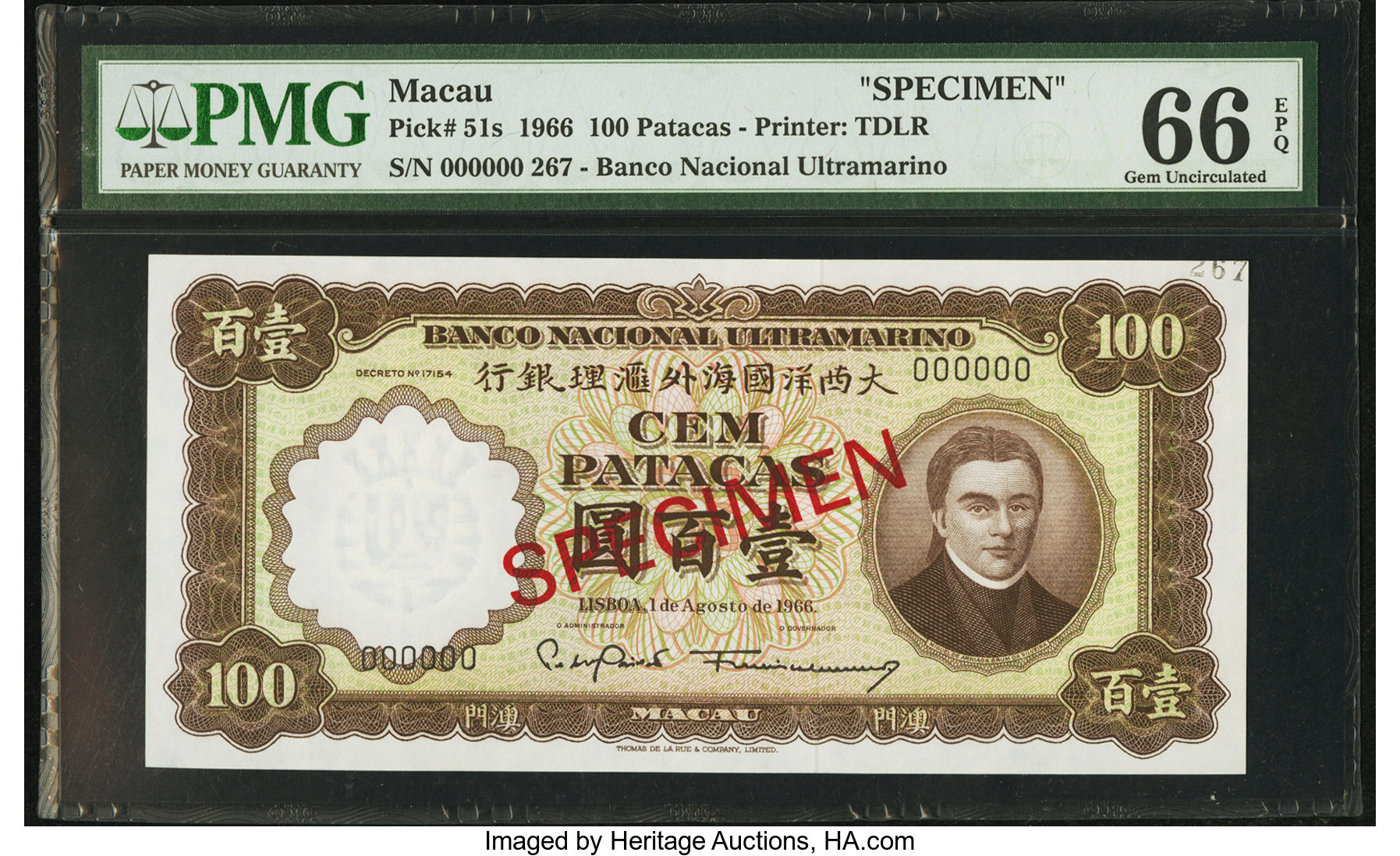 image for: Macau  100 patacas (B041i)