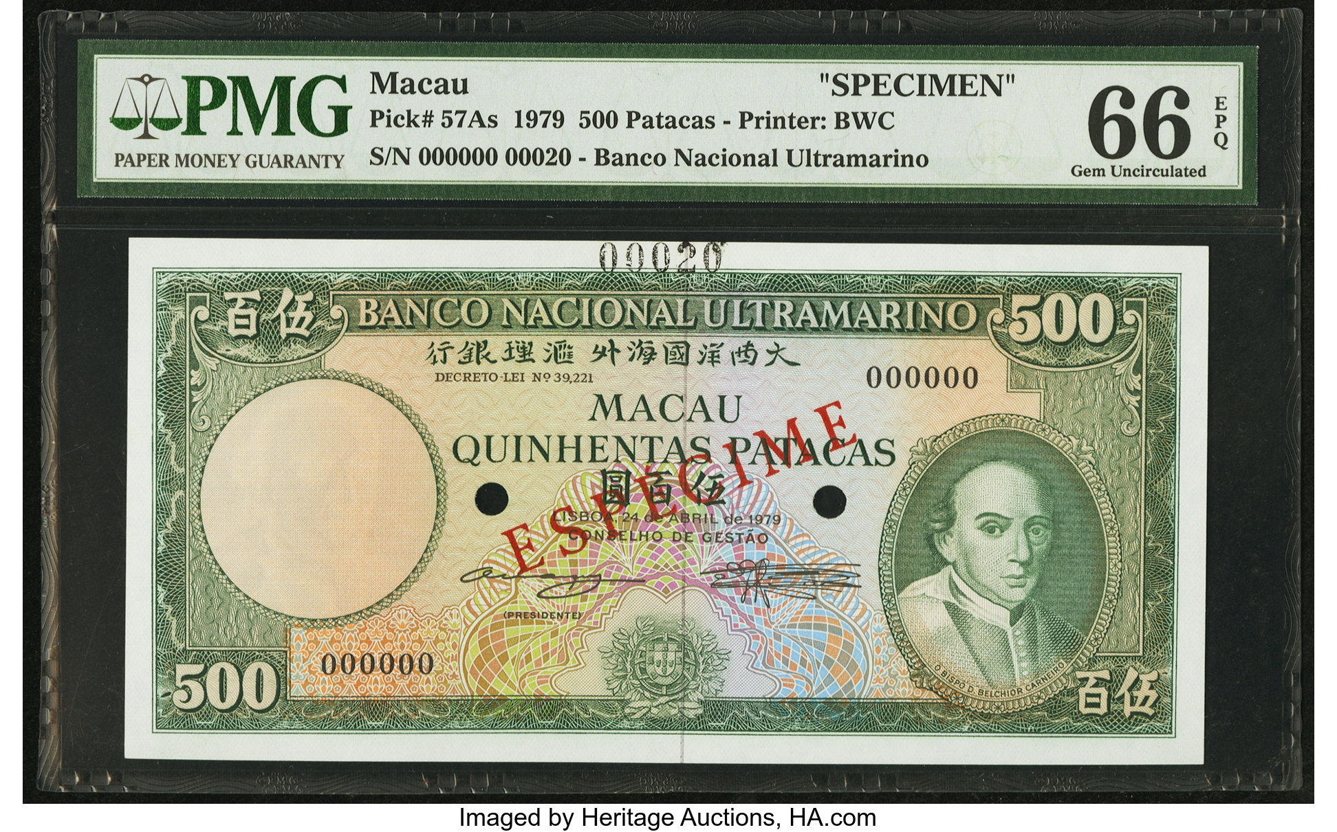 image for: Macau  100 patacas (B054is)