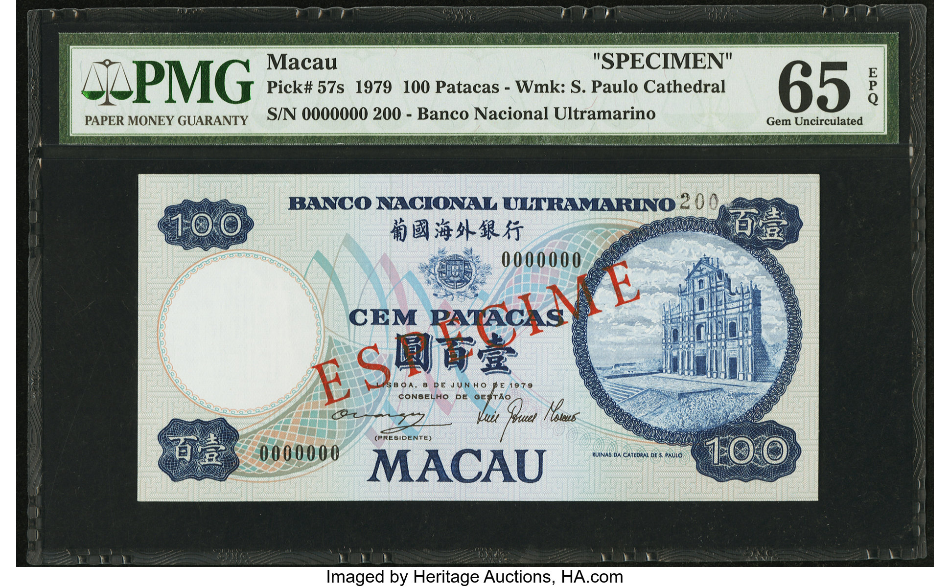 image for: Macau  100 patacas (B054ks)