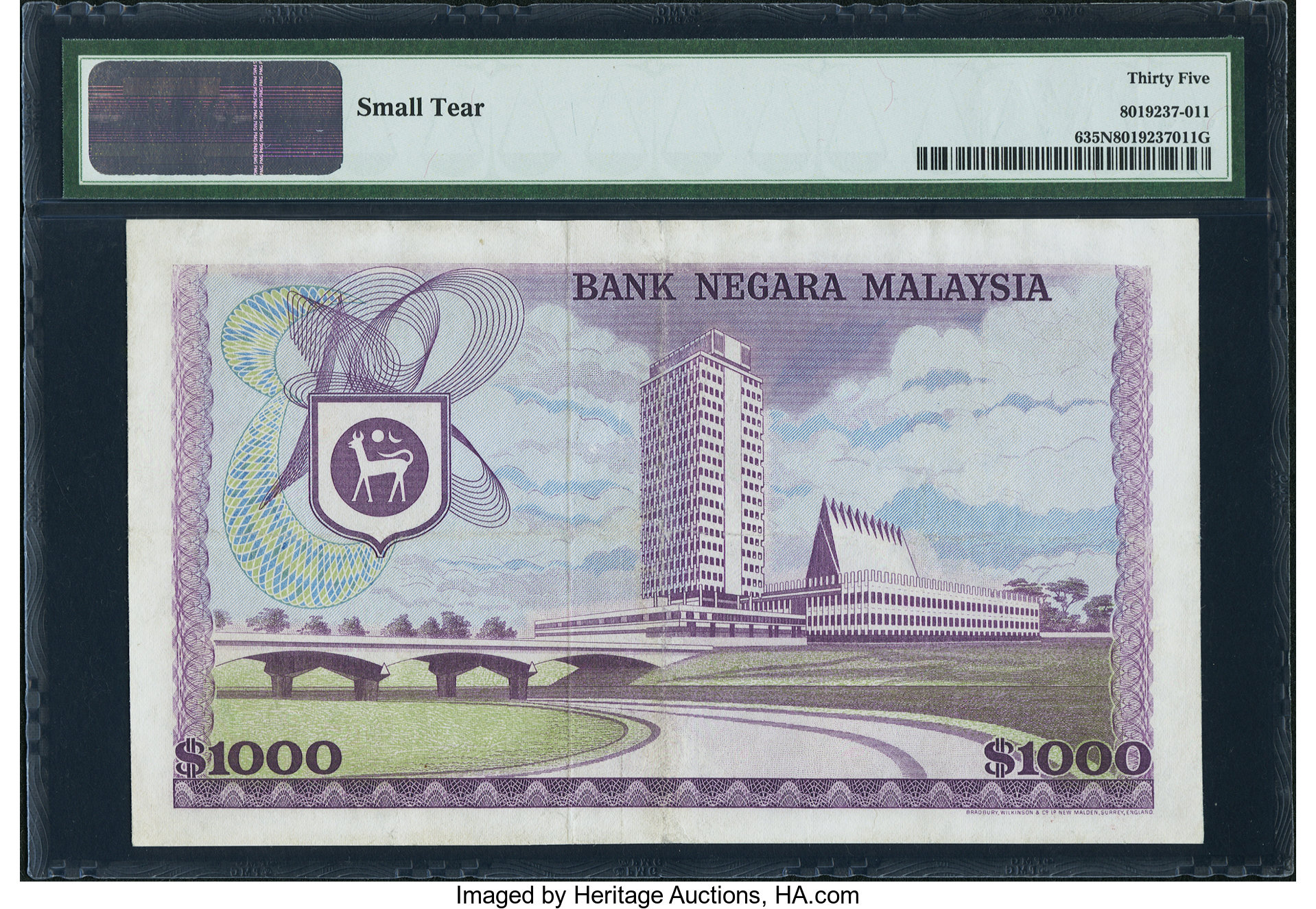 image for: Malaysia  1,000 ringgit (B106as)