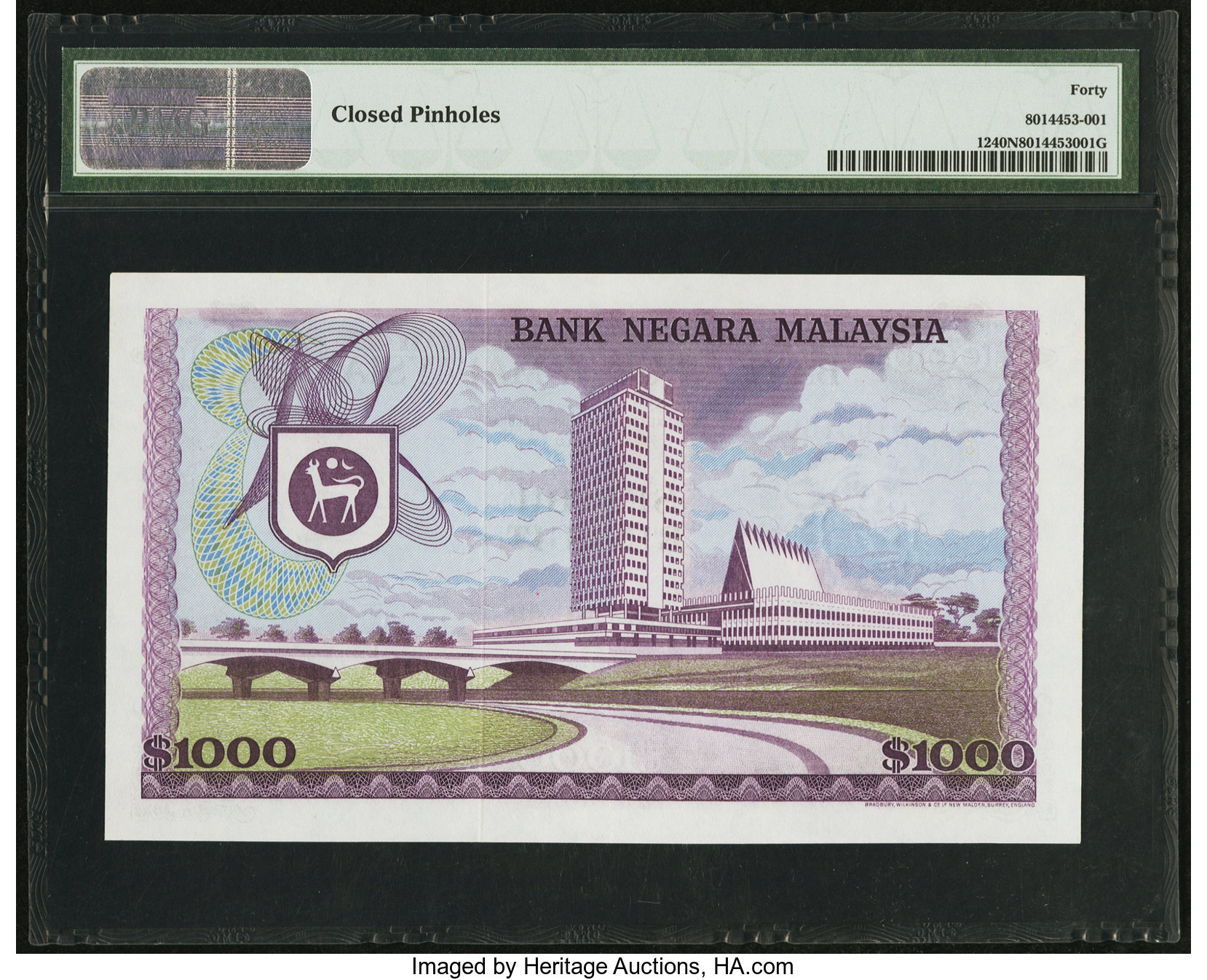 image for: Malaysia  1,000 ringgit (B112a)