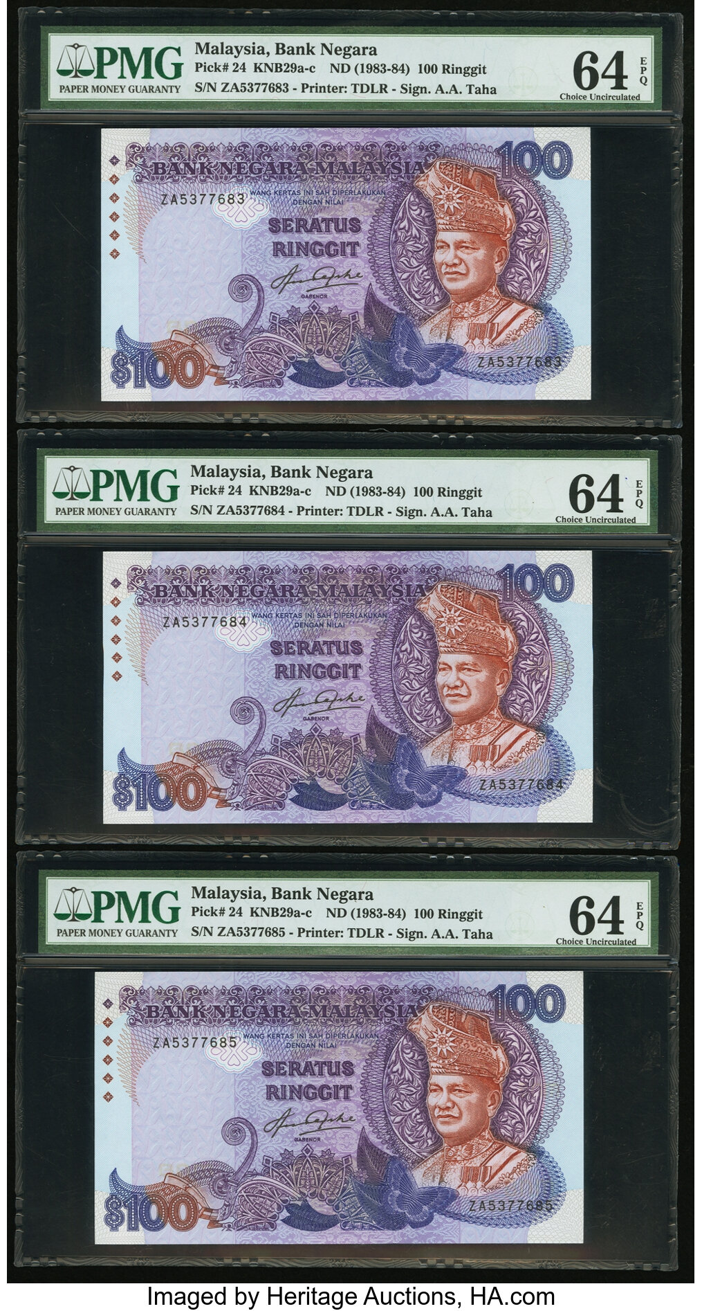 image for: Malaysia  100 ringgit (B124as1)