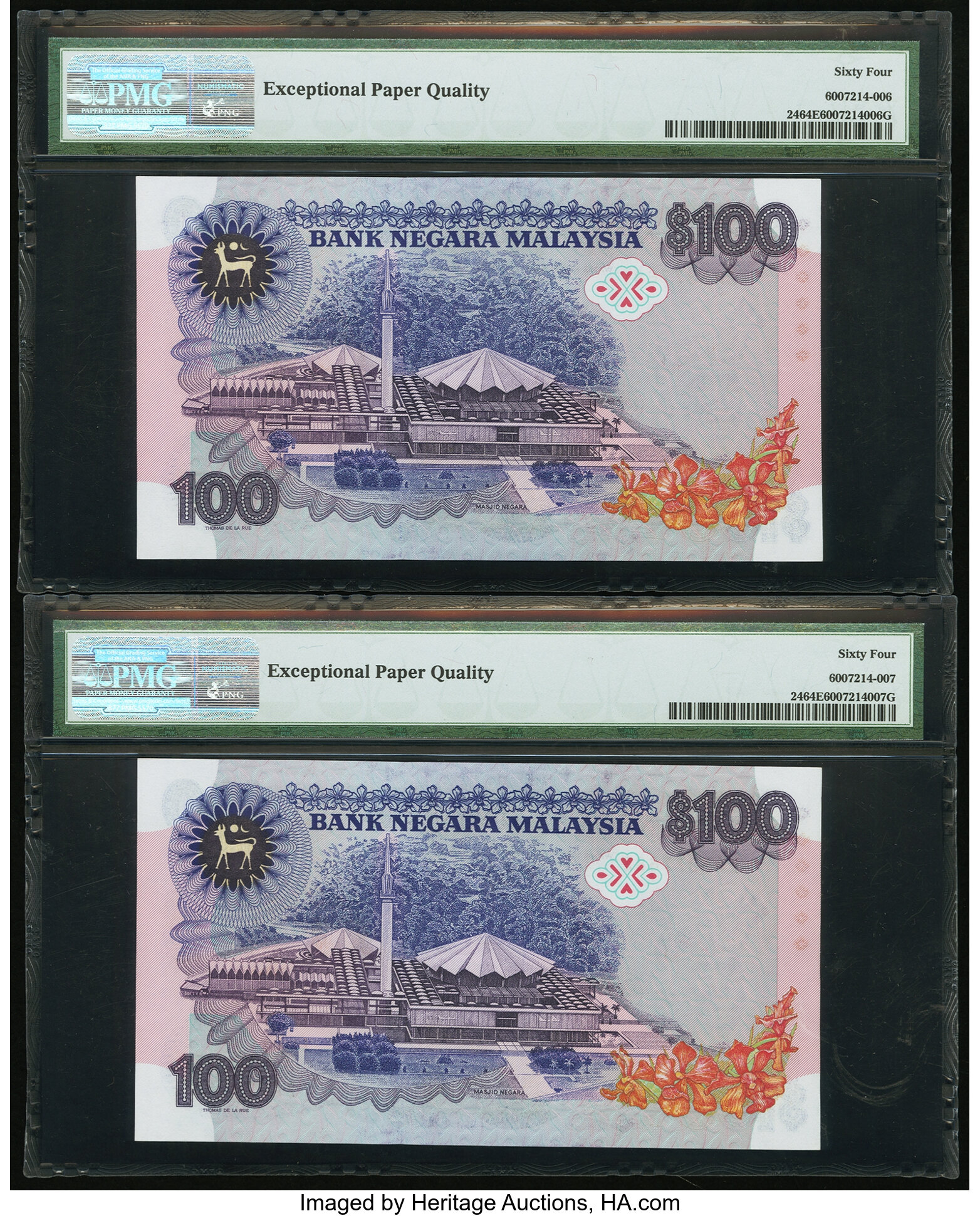 image for: Malaysia  100 ringgit (B124a)