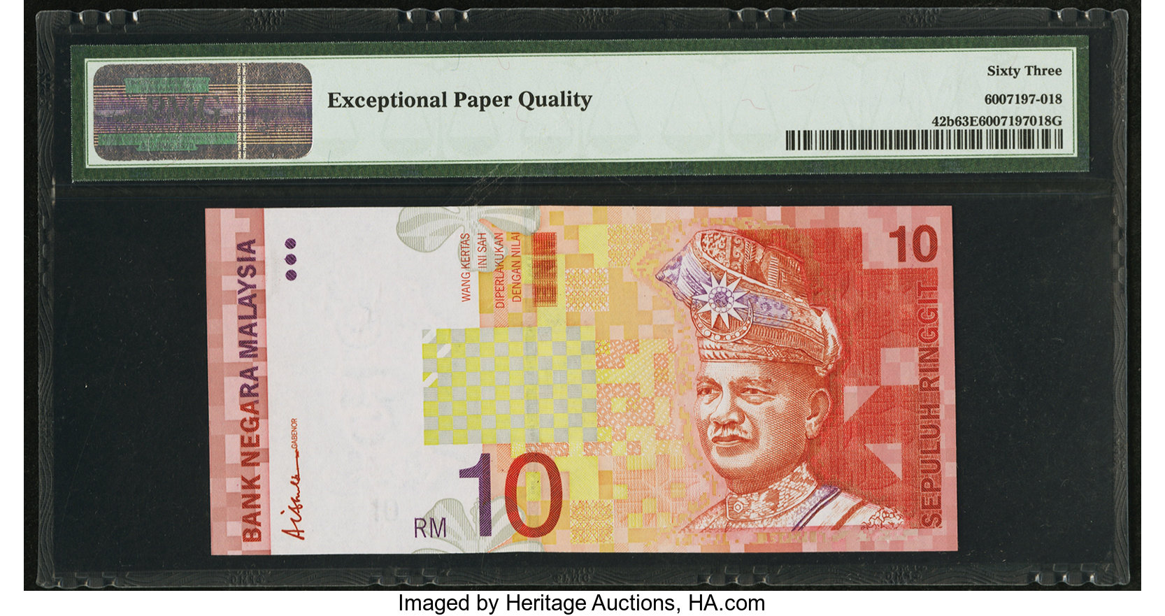 image for: Malaysia  10 ringgit (B136as)