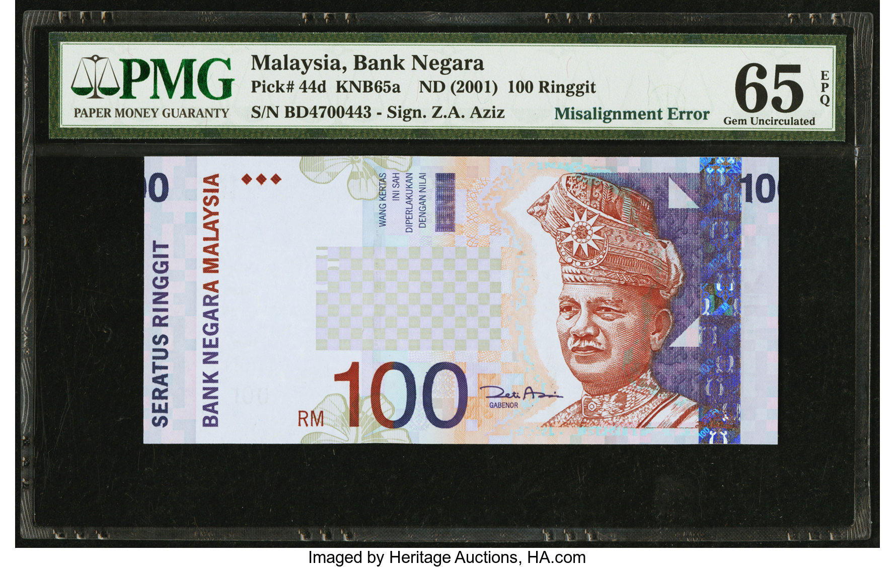 image for: Malaysia  100 ringgit (B138b)