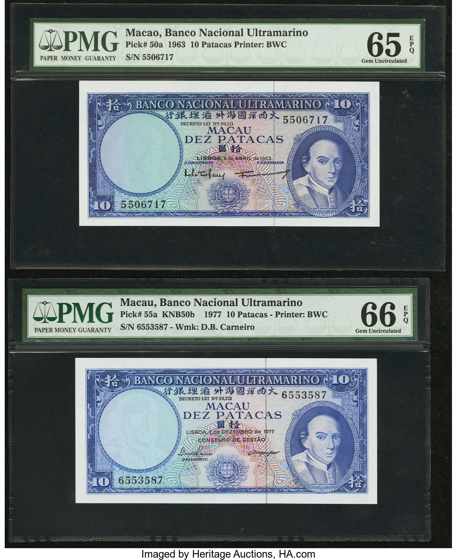 image for: Macau  10 patacas (B052l)