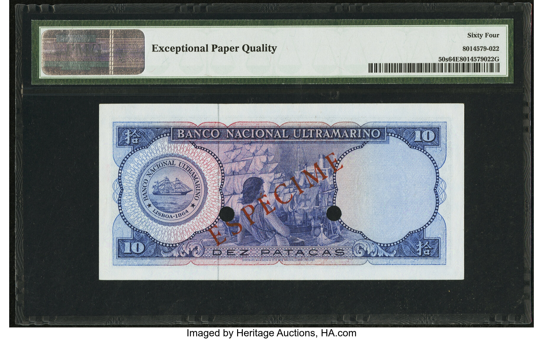 image for: Macau  10 patacas (B052b)