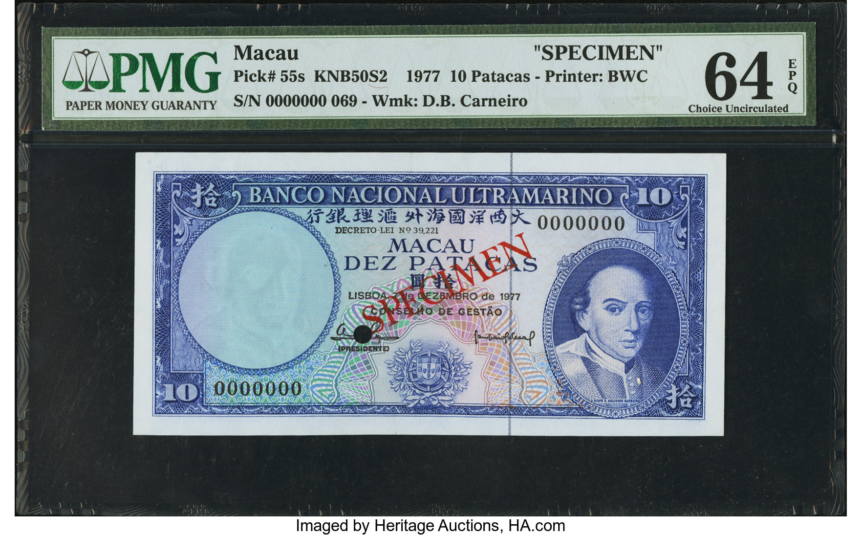image for: Macau  10 patacas (B052ks1)