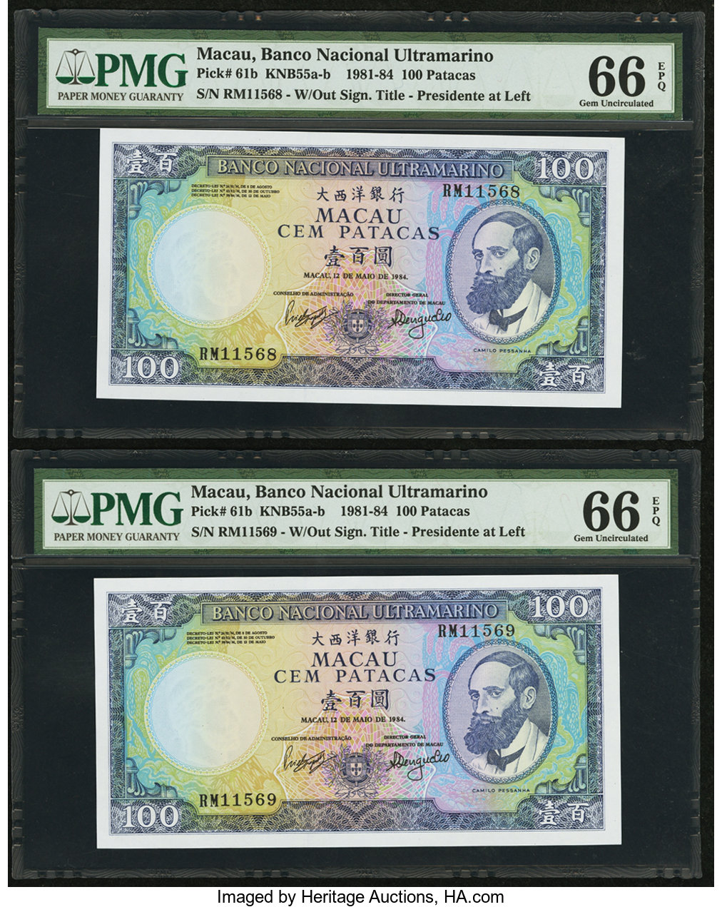 image for: Macau  100 patacas (B058hs1)