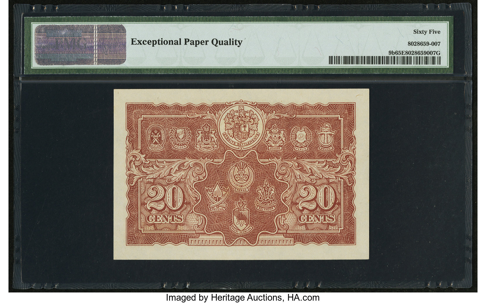 image for: Malaya  20 cents(B110bs2)