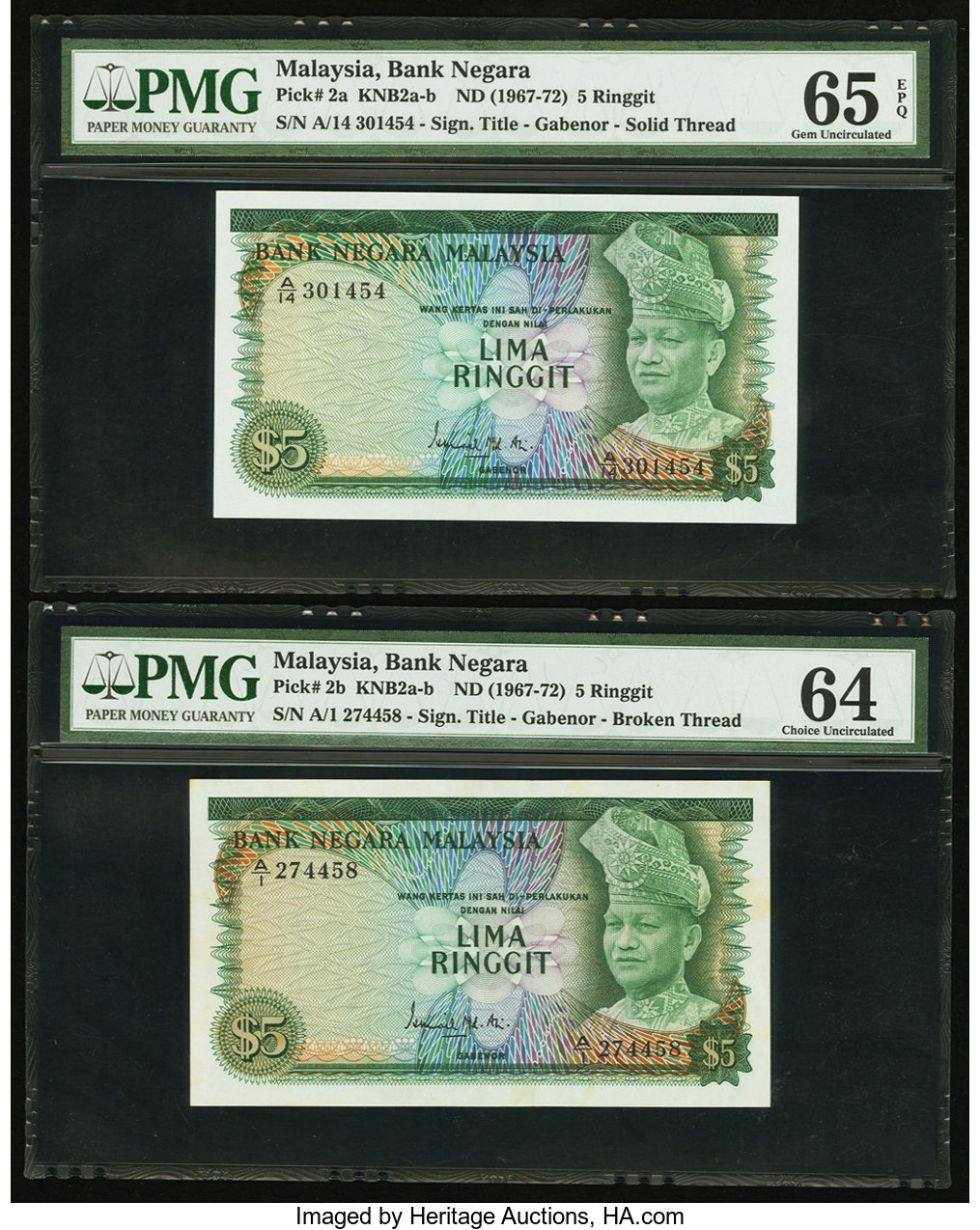 image for: Malaysia  5 ringgit (B102a)