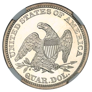 image for: 1865 25c NGC Proof 64 UCAM